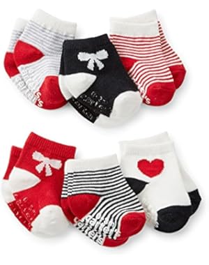 Carters Baby Girl 6-pack Knit Socks Multicolor
