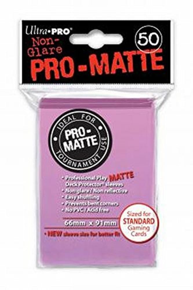 Ultra Pro SLEEVES Pro D12 Card Game (Matte Pink)