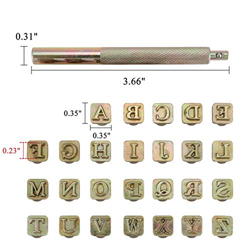 2 Yoption+Leathercarft+Stamping+Letters+Alphabet