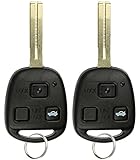 KeylessOption Keyless Entry Remote Control Uncut Blank Car Key Fob
Chipped For Lexus LS430 HYQ12BBK (Pack Of 2)