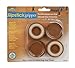 Slipstick CB520 Furniture Caster Cups / Floor Protector Coasters for Furniture Feet (Set of 4 Grippers) 1-3/4 Inch Round - Caramel
