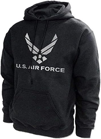 Honor Country AIR Force Military Hooded Sweatshirts Black Adult Men's Women's Long Sleeve Hooded Sweatshirts