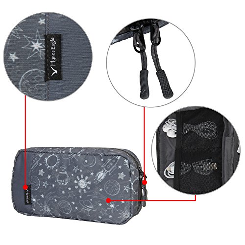Hynes Eagle Cord Organizer Small Electronics Case Gadget Pouch Phone Accessories Storage Bag Space