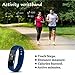 Fitness tracker watch, Hembeer V1 Smart Band with Step Tracker, Pedometer Bluetooth Bracelet Activity Tracker/ Sleep Monitor, Calories Track Sweatproof Health Band for iPhone & Android phones, Blue