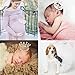Round Mini Rhinestone Crown Pearl Crystal Princess Crown Bridal Wedding Newborn Baby Crown Gold