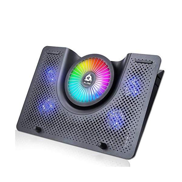 KLIM-Nova-Laptop-Cooling-Stand-with-RGB-backlighting-11-19-Gaming-Laptop-Cooling-Pad-For-Desk-USB-Powered-Fan-with-metal-grid-Stable-And-Silent-Compatible-Mac-And-PS4-NEW-2021 KLIM Nova + Laptop Cooling Stand with RGB backlighting + 11" - 19" + Gaming Laptop Cooling Pad For Desk + USB Powered Fan with metal grid + Stable And Silent + Compatible Mac And PS4 + NEW 2022