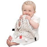 Cheeky Chompers Comfortchew | Baby Lovey with Silicone Teether &amp; Sensory Tags | Soft Fleece Material, Attachable Loop, Machine Washable | (Leopard Spot)