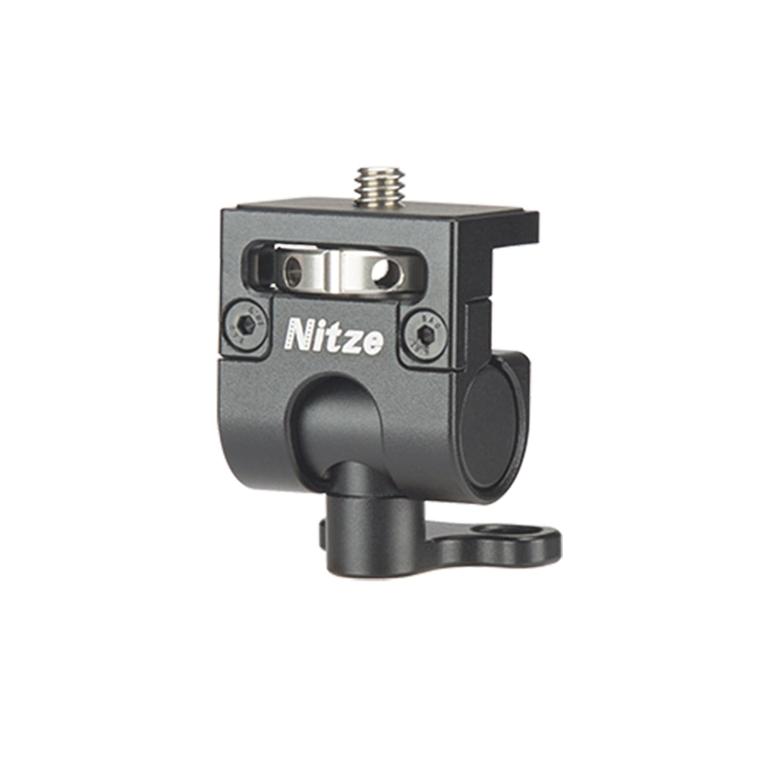 Nitze Camera Monitor Mount with 1/4" Screws, Supports 360° Swivel and 180° Tilt for 5” and 7” Monitor, Payload up to 5 KG- N54-F3