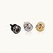 CLOUDMUSIC Mushroom Head Guitar Strap Buttons 2PCS Ukulele Strap Buttons Strap Locks Chrome (Silver)