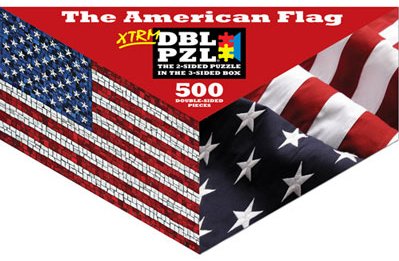 The American Flag - 500pc Double-Sided Jigsaw Puzzle by Pigment & Hue
