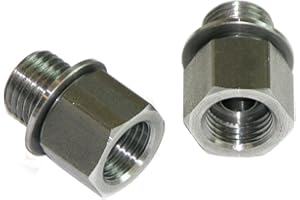Inline Tube Replacement For 1964-78 GM Transmission Line at Trans, 1/4"-NPT Male x 1/2"-20 Female Adapters & Washers, 4pc