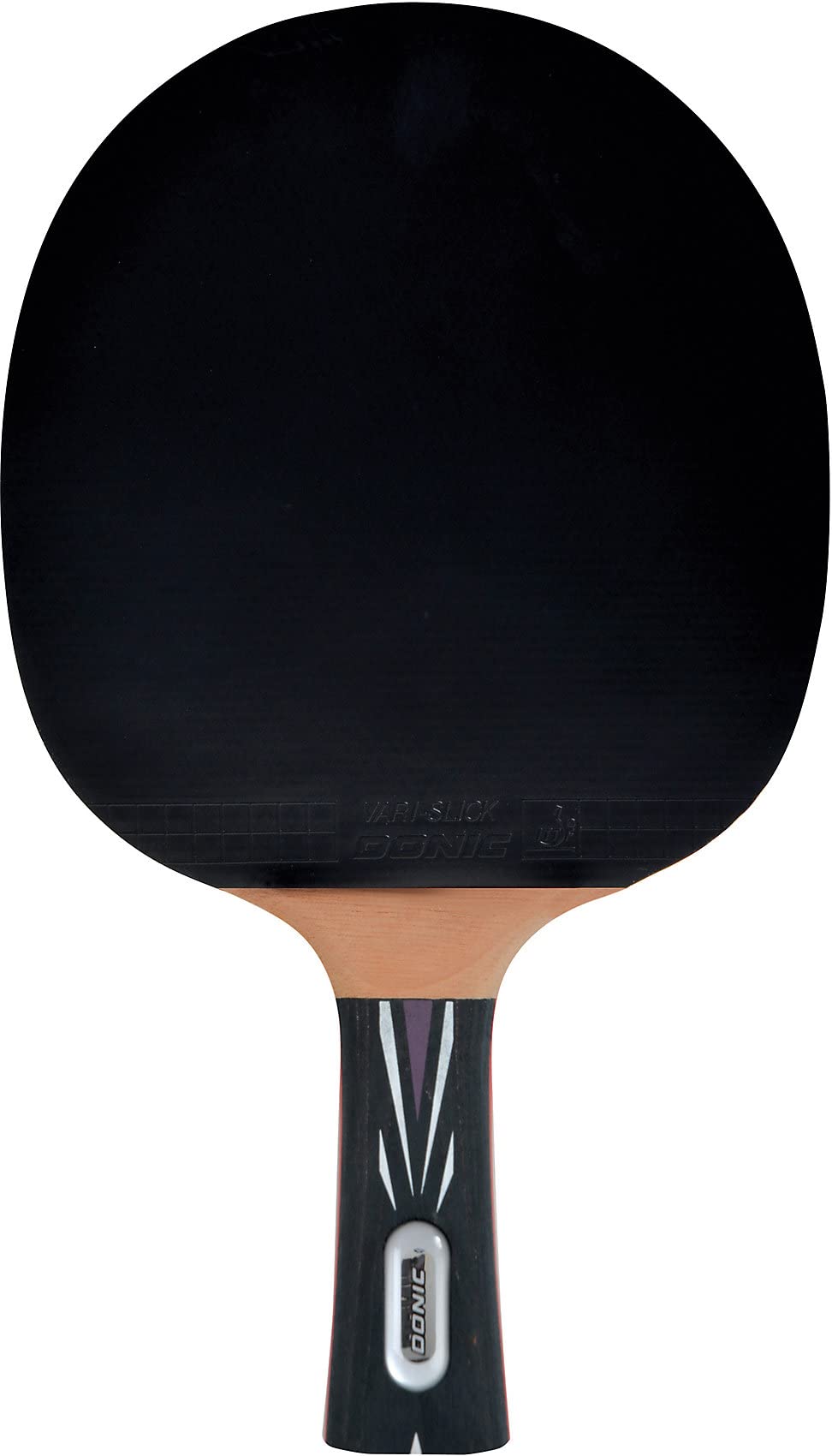 Donic-Schildkröt Top Team 800 Table Tennis Bat, AVS & PLS Handle, 1.8 mm Sponge, Vari-Slick Pad - ITTF, 754198
