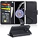 Arae Case Compatible for Samsung Galaxy S9, [Wrist Strap] Flip Folio [Kickstand Feature] PU Leather Wallet case with ID&Credit Card Pockets [Not for Galaxy S9 Plus] - Black