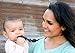 beba by Amy Baby Silicone Teething Necklace for Mom with BPA-free Beads - Mae (Jet Black)