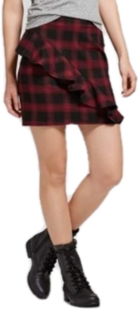 Mossimo Supply CoMossimo Supply Women’s Ruffle Mini Skirt Burgundy