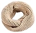 Jemis Women' s Super Soft Winter Knit Warm Infinity Scarf