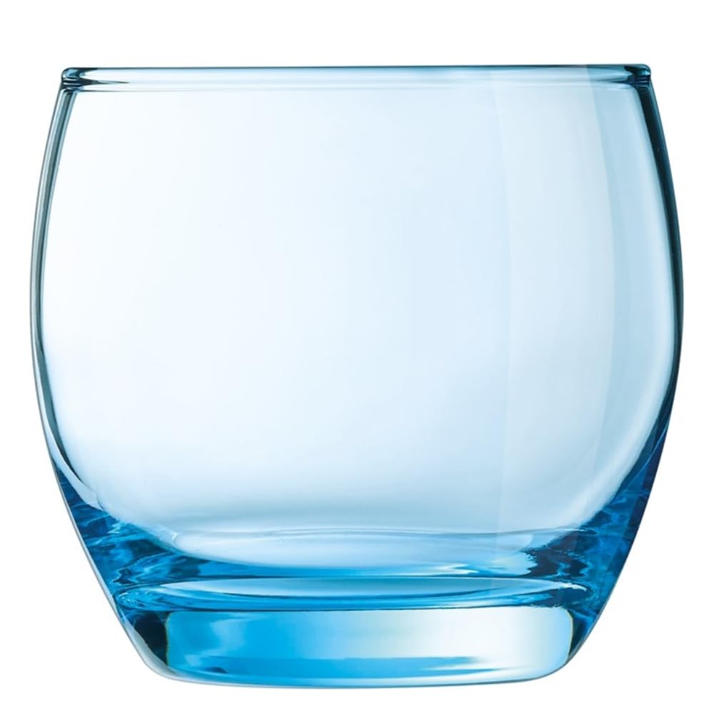 Arcoroc C9688 Salto Ice Blue Tumbler, 320mL Capacity, Pack of 6