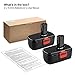 2Pack 19.2V 3.6Ah C3 Replacement for Craftsman 19.2 Volt Battery Compatible with Battery DieHard 130279005 130279003 130279017 315.113753 315.115410 315.11485 1323517 11375 11376 Cordless Power Tools