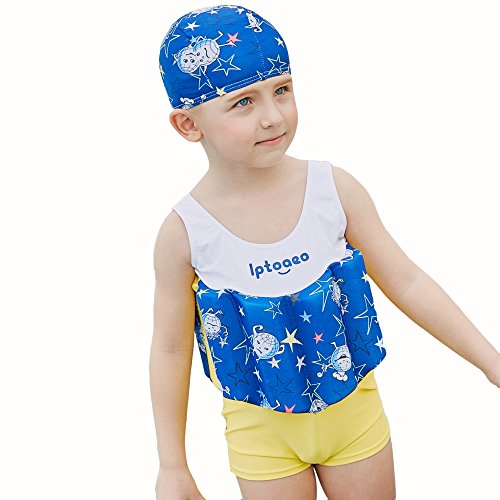 Kingswell Float Suit Toddler Swimsuit Kids Swim Training Aid Bathing Vest Suit with Removable Buoyancy Float for Toddler Boys