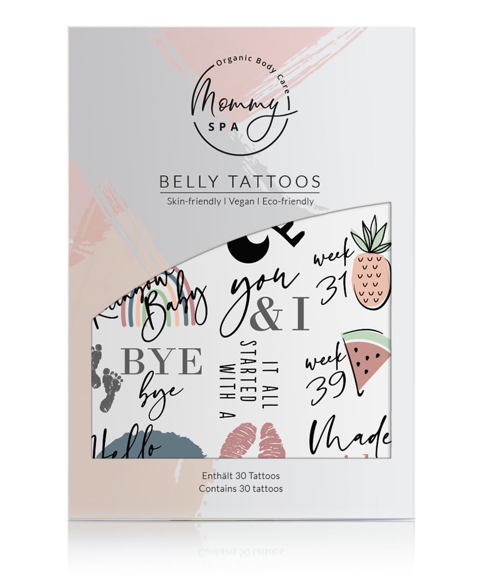 Temporary Belly Tattoos - Coloured Edition