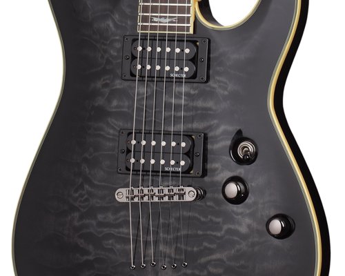 Schecter Omen Extreme-6 Electric Guitar (See-Thru Black)