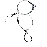 The Reaper Keeper Pro Shark Rig &ndash; 3ft 480lb Bite-Proof Stainless Leader, 12/0 Circle Hook, for Surf Casting and Big Game Fishing