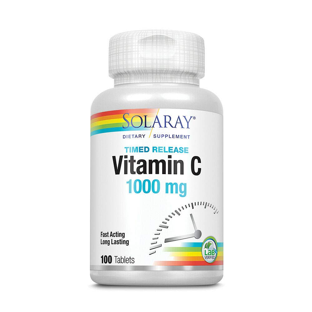 Solaray Vitamin C Time Release 1000 Mg 100 Tablets Buy Online In Sri Lanka At Desertcart Lk Productid