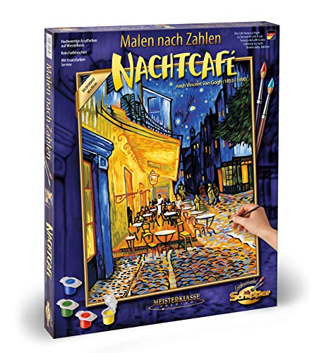 Schipper 609130359 Malen nach Zahlen - Nachtcafé von Vincent Van Gogh - Bilder malen für Erwachsene, inklusive Pinsel…