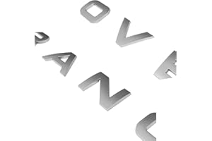 Knomix 3D Raised Front Head ABS Letter Decal Rear Letters Emblem Tailgate Rear Emblem Sports Line Badge Replacement for Ranger Sport (2004 to Present), L322 (2002 to Present), Evoque(Matte Silver)