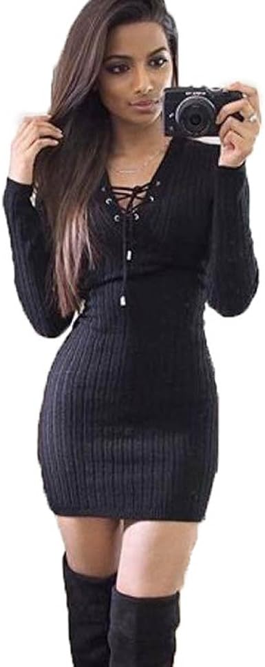 criss cross sweater dress