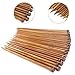 Biging 62 Pieces Knitting Needles Set with Bamboo Knitting Needles (18 Sizes from 2mm to 10mm) and Knitting Needle Point Protectors and Knitting Crotchet Locking Stitch Markers