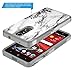 Rosebono Compatible with ZTE Grand X4/ ZTE Blade Spark Case Hybrid Dual Layer Shockproof Hard Cover Graphic Fashion Cute Colorful Silicone Skin Case for ZTE Grand X4 - White Marble