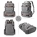 Yousu Backpacks for Men, Fashion Canvas Travel Duffel Backpack Large Capacity Rucksack Outdoor Casual Daypack (Grey)