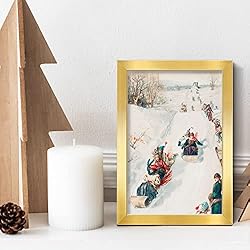 Annecy 4x6 Picture Frame Gold（2 Pack）, 4 x 6