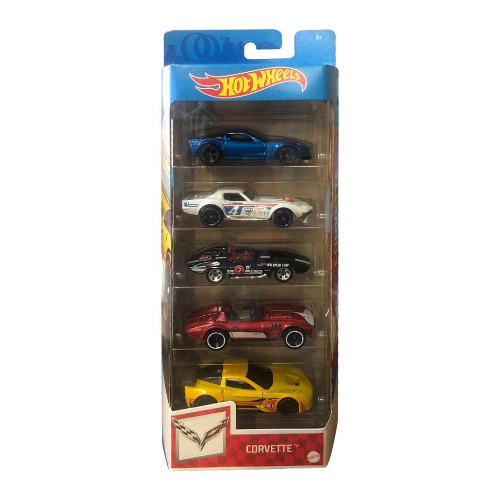 Hot wheels 2020 Corvette 5 Pack [1:64 Scale Cars]