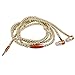 Women Girl Rhinestone Jewelry Design Pearl Necklace Earphones,Super Bass HiFi Wired Earbuds Headphones with Mic Stereo Sound Music Earpiece for iOS and Android Smartphone (Gold)