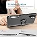 WATACHE Galaxy Note 10+ Plus/Pro/5G Case, Stylish Dual Layer Hard PC Back Case with 360 Degree Rotation Finger Ring Grip Kickstand, Magnetic Car Mount Feature for Galaxy Note 10+ Plus,Black