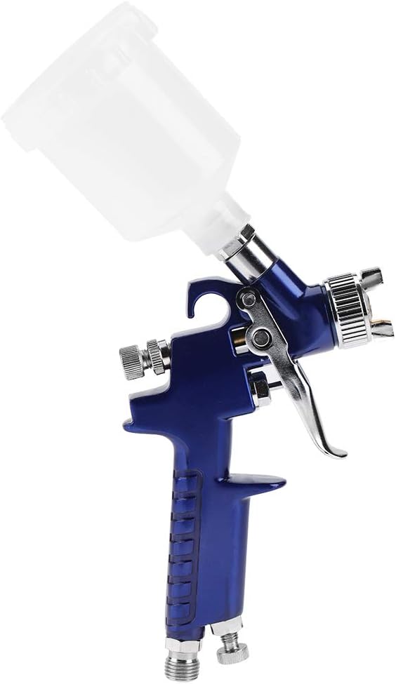 Air Spray Gun, Pneumatic Gravity Feed Paint Sprayer with 1.0mm Nozzle and 125ml Cup