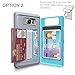 TORU CX PRO Note 5 Wallet Case with Hidden ID Slot Credit Card Holder Hard Cover & Mirror for Samsung Galaxy Note 5 - Metal Slate