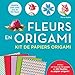Fleurs en origami Kit de papiers origami by