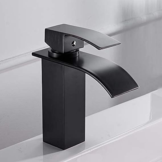 Grifería Lavabo de latón Cascada dorada Baño de alta calidad Elegante