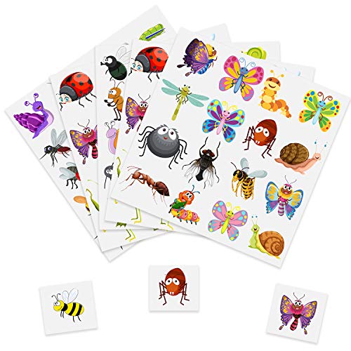 3 Elcoho+Temporary+Assorted+Reptiles+Stickers