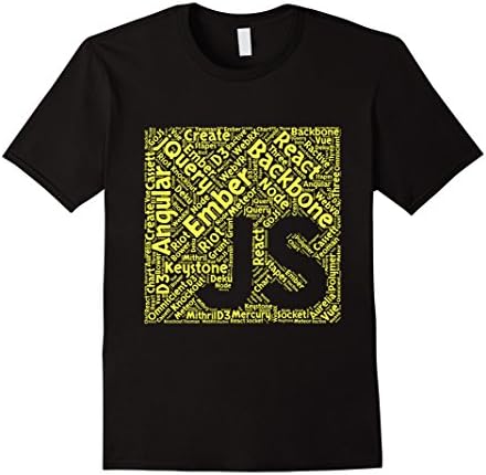 Mens Original JavaScript Framework Programming T-Shirt XL Black