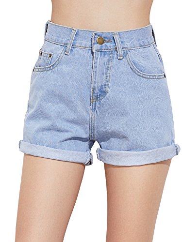 high waisted rolled shorts