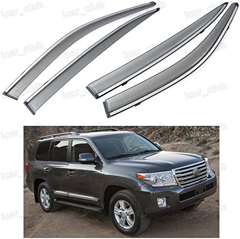 VioletLisa 2pcs Front Smoke Sun Rain Guard Window Visors For 9600 Honda Civic 2Door Coupe