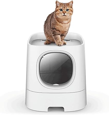 closed litter box amazon