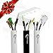 Cable Organizer by The Cablenizer | Professional Cable Management Sleeve | All Your Cables in 1 Place| Premium Quality | Pack of 4 Full Sets !