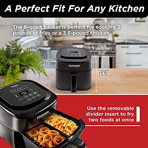 Nuwave Brio 6Quart Digital Air Fryer Including NonStick Baking Pan