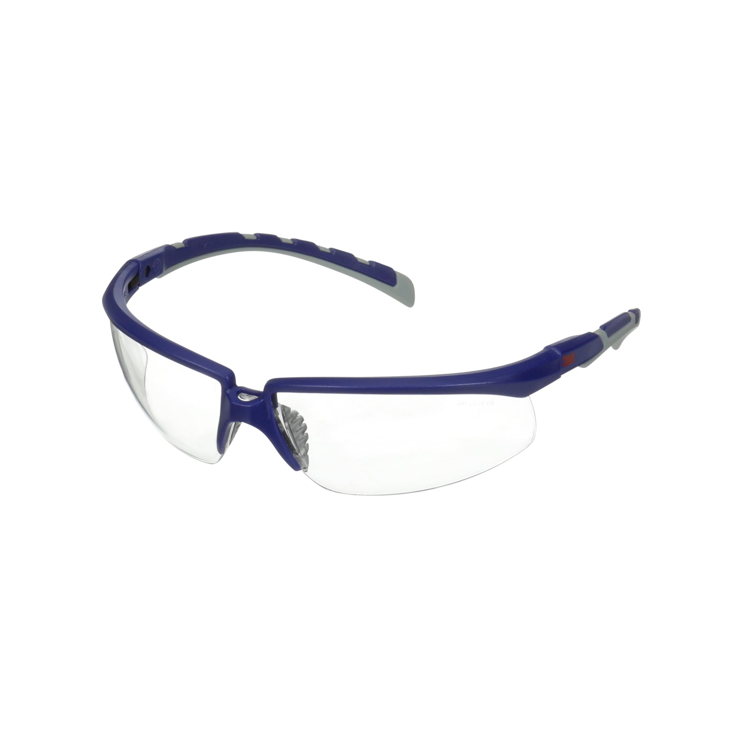 Solus 3M 2000 Series, Blue/Grey Temples, Clear Anti-Scratch+ lens, S2001ASP-BLU