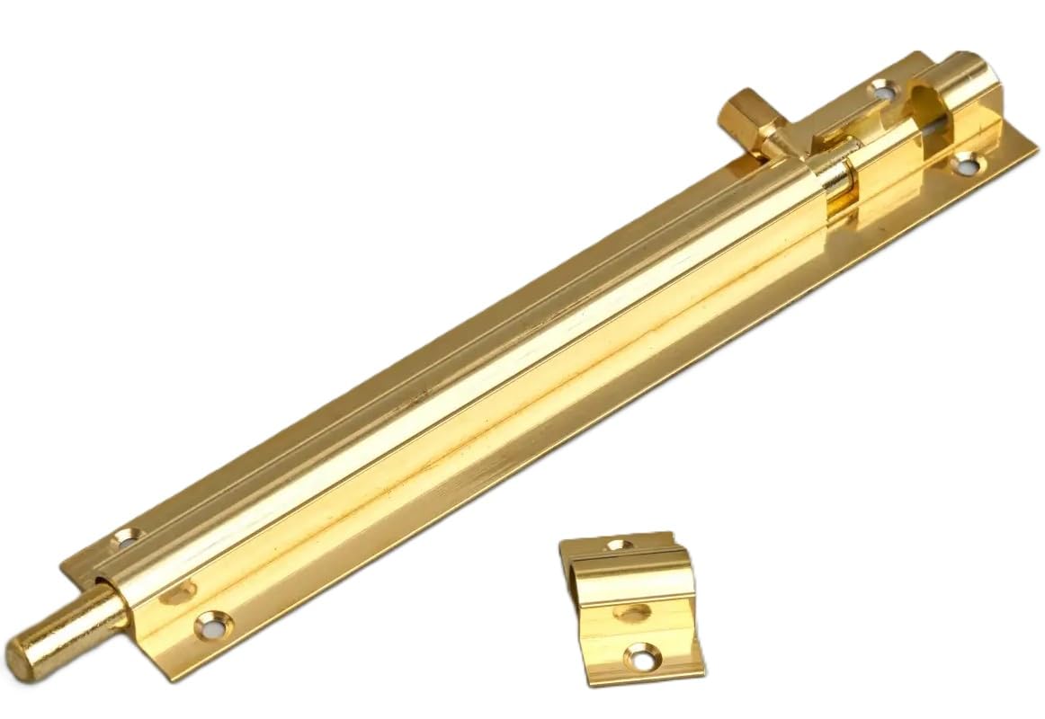 Merriway® BH01168 Surface Slip Brass Door Bolts, 150 mm (6 inch)